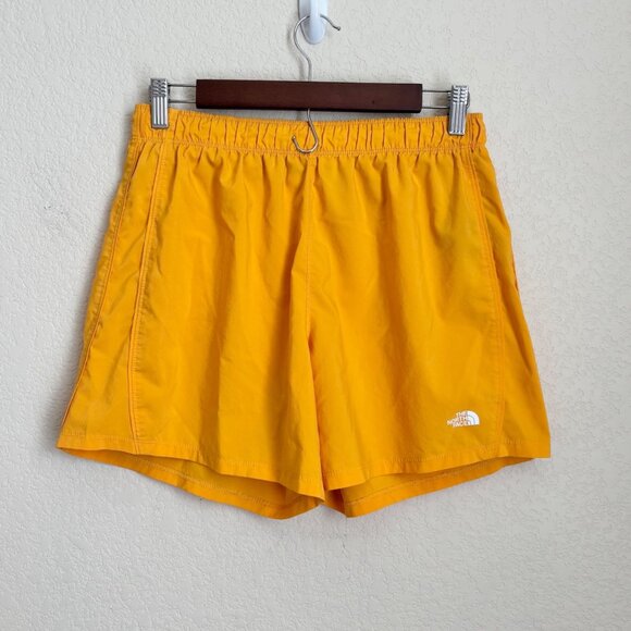 The North Face Pants - The North Face Womens Medium Orange Athletic Shorts Elastic Waist Lightweight